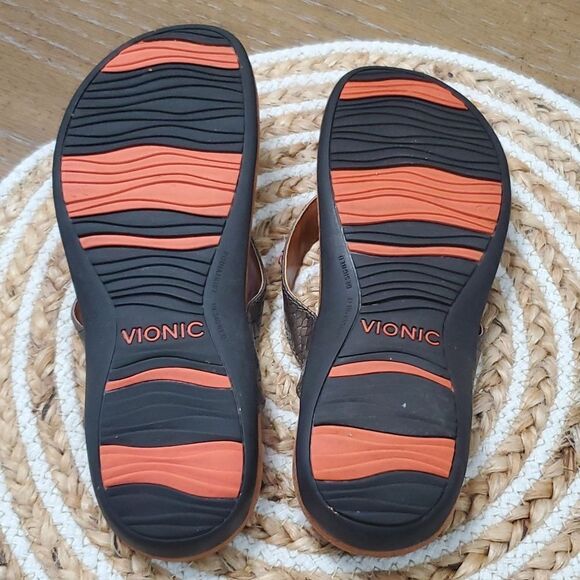 Vionic Floriana Women’s Bronze Embellished Sandals, size 7 - Picture 10 of 10